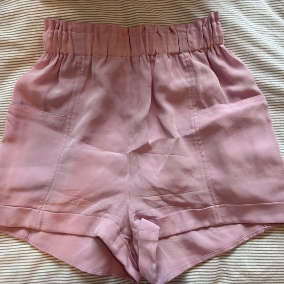 Pants - Wilfred Pink Elastic-Waist Casual Shorts